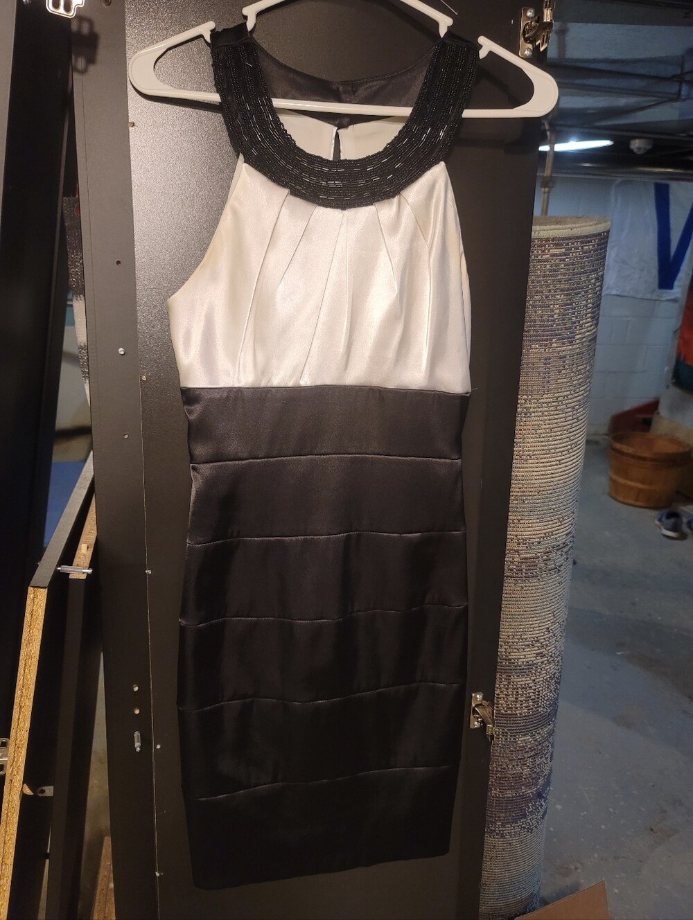 Elegant Black and White Dress
